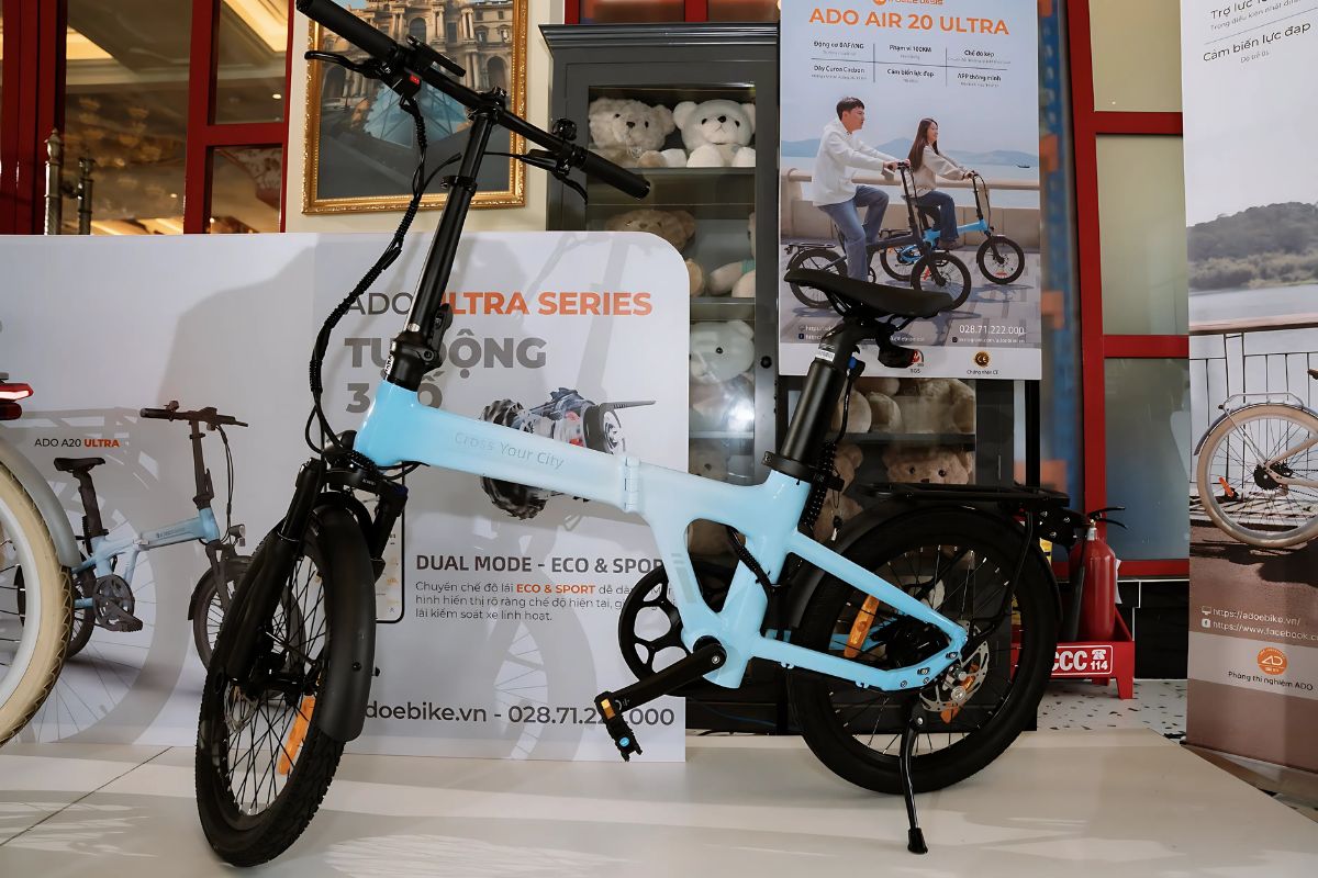 Bộ Đôi Xe Đạp Điện ADO EBIKE Giá Từ 31,99 Triệu 3 Mẫu xe đạp điện mới ADO A20 Ultra gọn, nhẹ