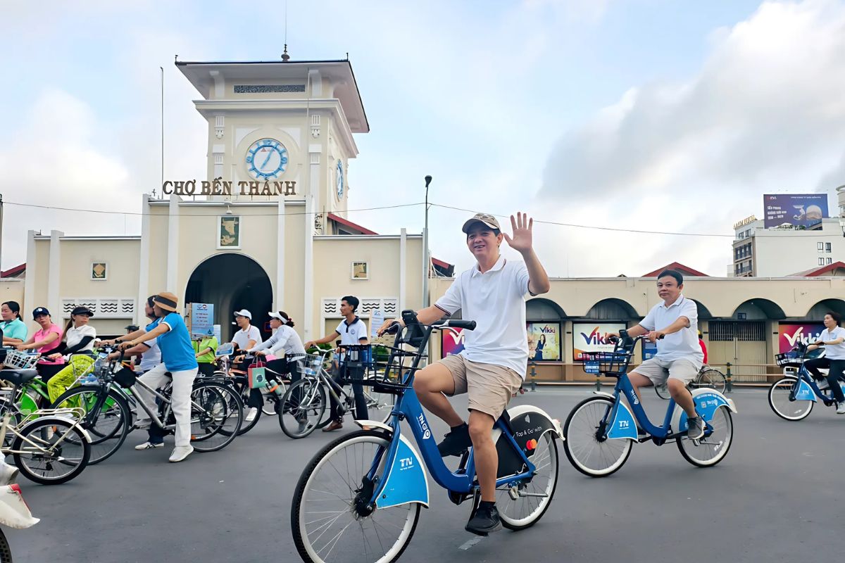 Diễu Hành Đạp Xe Mừng Thành Lập Phường Bến Thành 4 Phường Bến Thành là sự đối mới vượt bật