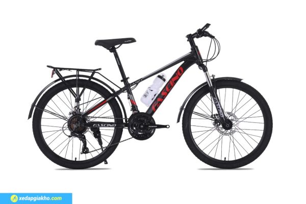 Xe Đạp Địa Hình MTB Fascino 423 24 Inch Màu Đen Đỏ