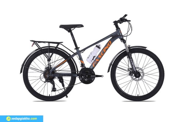Xe Đạp Địa Hình MTB Fascino 423 24 Inch Màu Ghi Vàng