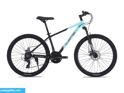 Xe Dap Dia Hinh MTB Life MX2100 26 Inch Den Xanh