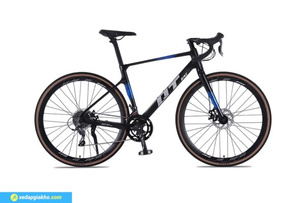 Xe Đạp Đua QT GTS500 màu đen xanh dương