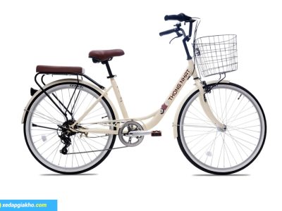 Xe Đạp Nữ Thống Nhất LD 26 Bears (Có Đề) 26 Inch Màu Kem