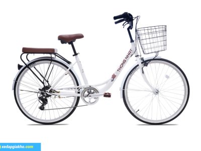 Xe Đạp Nữ Thống Nhất LD 26 Bears (Có Đề) 26 Inch Màu Trắng