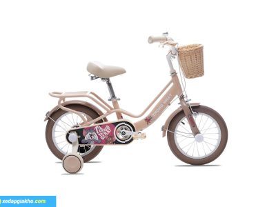 Xe Đạp Trẻ Em Bé Gái Thống Nhất Tom And Jerry 14 inch Hồng