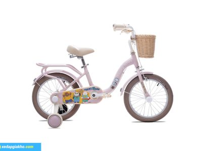 Xe Đạp Trẻ Em Bé Gái Thống Nhất We Bare Bears 16 Inch Hồng