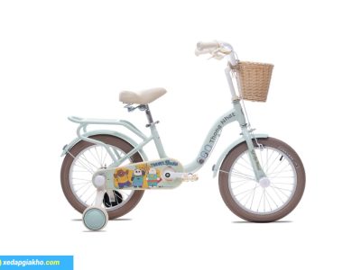 Xe Đạp Trẻ Em Bé Gái Thống Nhất We Bare Bears 16 Inch Xanh