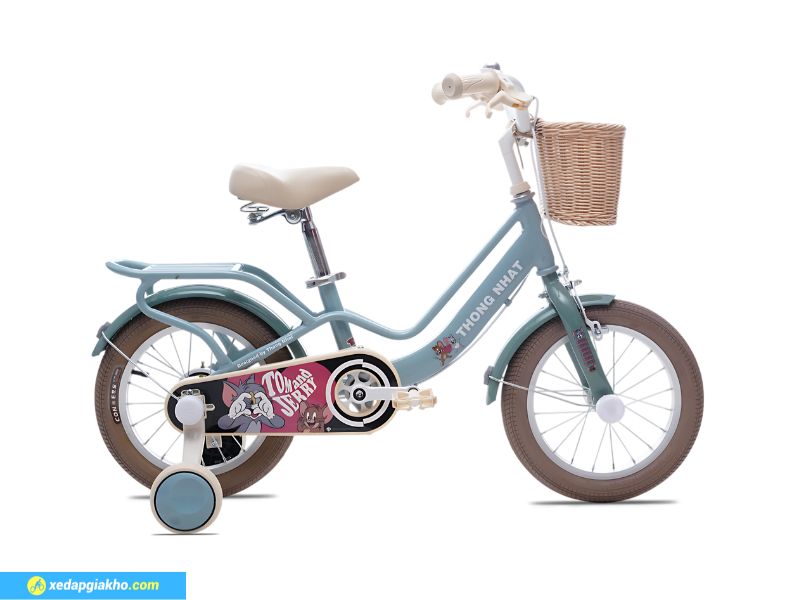 Xe Đạp Trẻ Em Bé Gái Thống Nhất Tom And Jerry 14 inch 6 Xe đạp trẻ em gái Thống Nhất Tom And Jerry 14 inch thiết kế đáng yêu