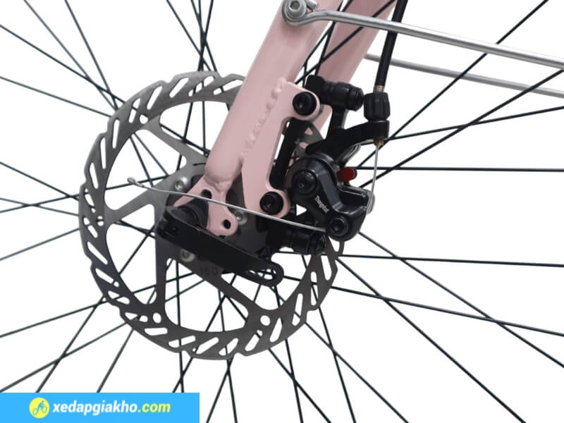 Xe Đạp Touring Thống Nhất CPD 13 Hệ thống phanh đĩa cơ ở cả bánh trước và bánh sau an toàn và ổn định