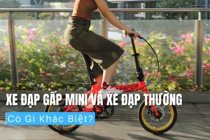 Xe đạp gấp mini và xe đạp thường có gì khác biệt