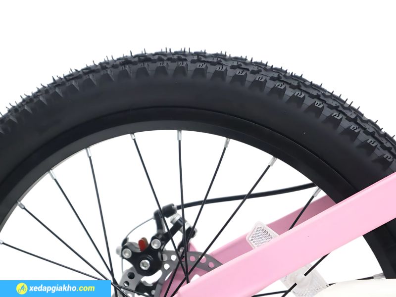Xe Đạp Địa Hình Trẻ Em Raccoon Dason 20 Inch 11 Bánh 20 inch nhiều gai giúp lực bám đường tốt, tránh trượt bánh khi đạp