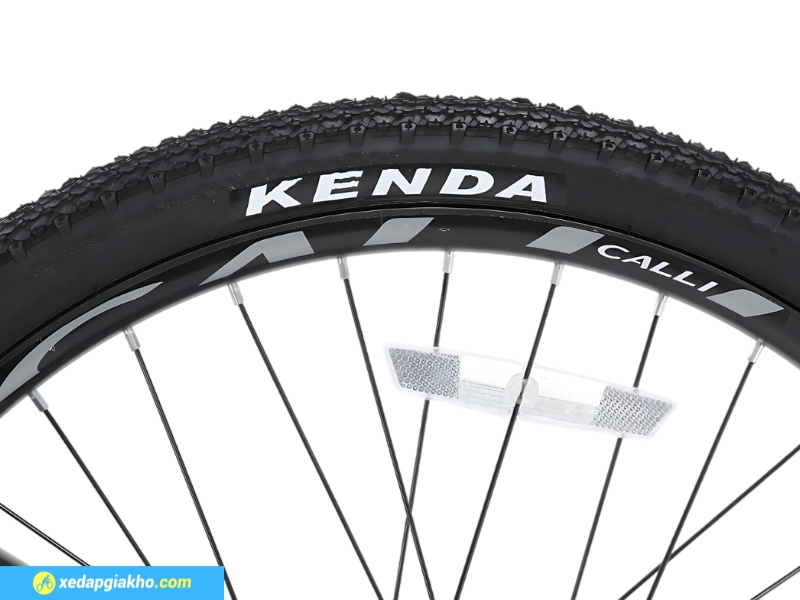 Xe Đạp Địa Hình MTB Calli M340 24 Inch - Shimano, Phanh đĩa cơ 19 Kích thước bánh 24 inch hiệu KENDA đạt chuẩn, có nhiều vân gai bám đường tốt