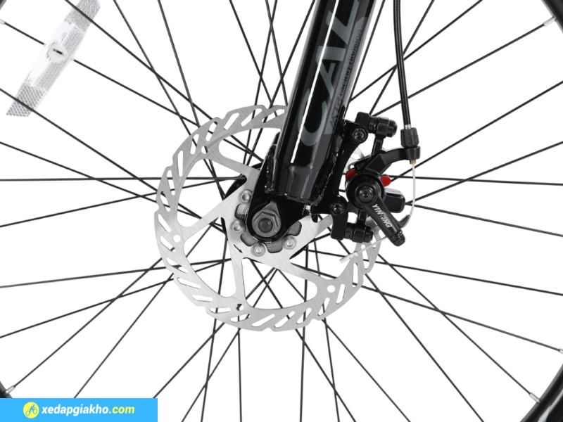 Xe Đạp Địa Hình MTB Calli M340 24 Inch - Shimano, Phanh đĩa cơ 18 Xe Calli M340 24 inch sử dụng phanh đĩa cơ phản ứng nhanh chóng, dễ bảo dưỡng, ít hao mòn