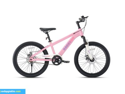 Xe Đạp Địa Hình Trẻ Em Raccoon Dason 22 Inch Màu Hồng