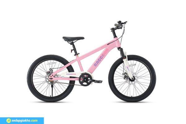 Xe Đạp Địa Hình Trẻ Em Raccoon Dason 22 Inch Màu Hồng