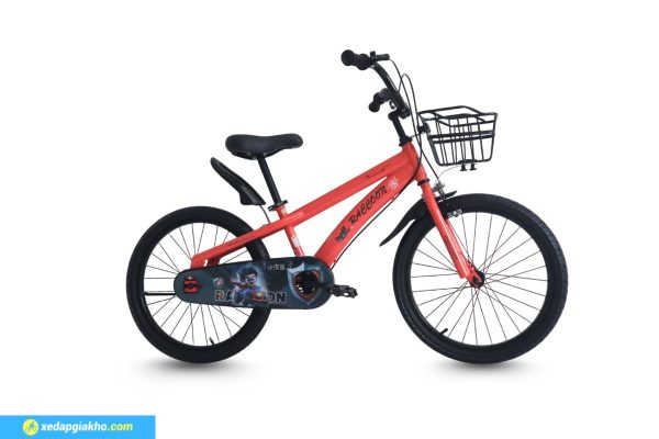 Xe Dap Tre Em Raccoon Jason 18 Inch Mau Do