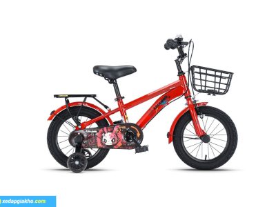 Xe Đạp Trẻ Em Raccoon Mason 14 Inch Màu Đỏ