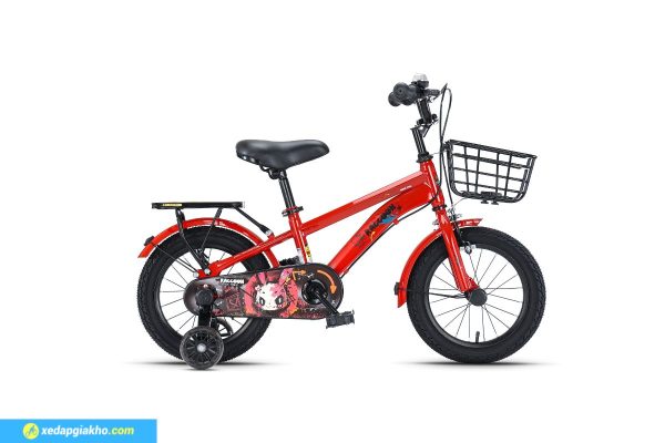 Xe Đạp Trẻ Em Raccoon Mason 18 Inch Màu Đỏ