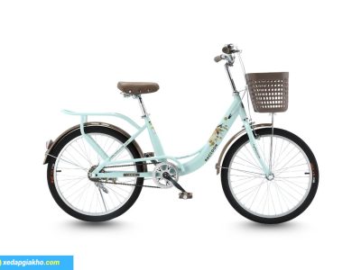 Xe Đạp Trẻ Em Raccoon Rina 20 Inch Màu Xanh Dương