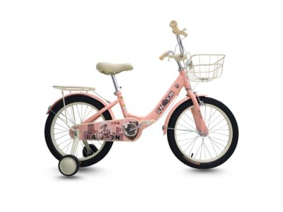 Xe Đạp Trẻ Em Raccoon Tina 18 Inch Màu Hồng