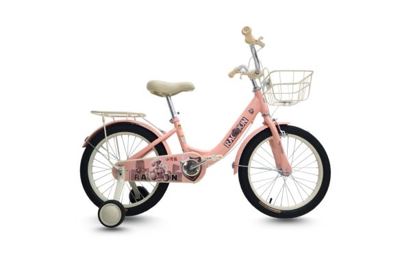 Xe Đạp Trẻ Em Raccoon Tina 18 Inch Màu Hồng