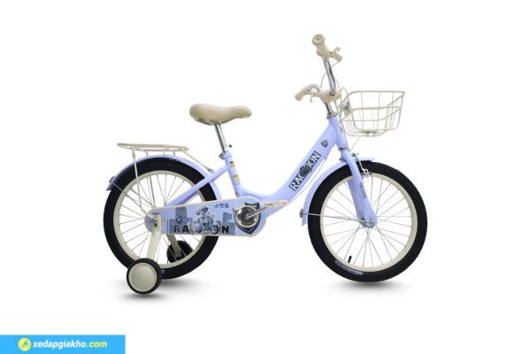 _Xe Đạp Trẻ Em Raccoon Tina 18 Inch Màu Tím
