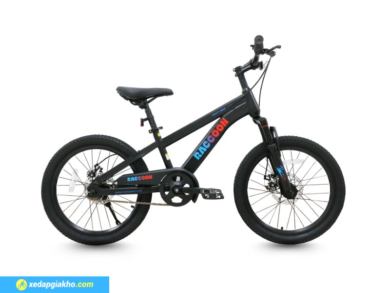 Xe Đạp Địa Hình Trẻ Em Raccoon Dason 22 Inch 17 Xe đạp địa hình trẻ em thương hiệu Raccoon Dason màu đen huyền bí
