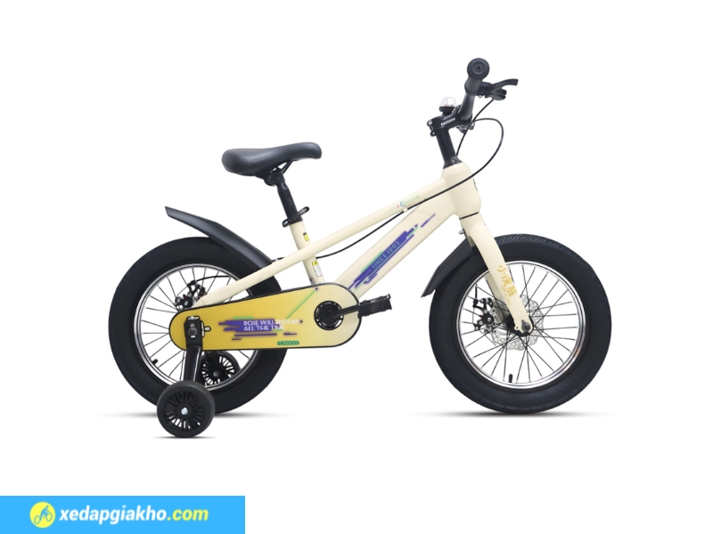 Xe Đạp Trẻ Em Raccoon Tyson 14 Inch 8 Xe đạp trẻ em Raccoon Tyson 14 inch màu trắng, đẹp mắt