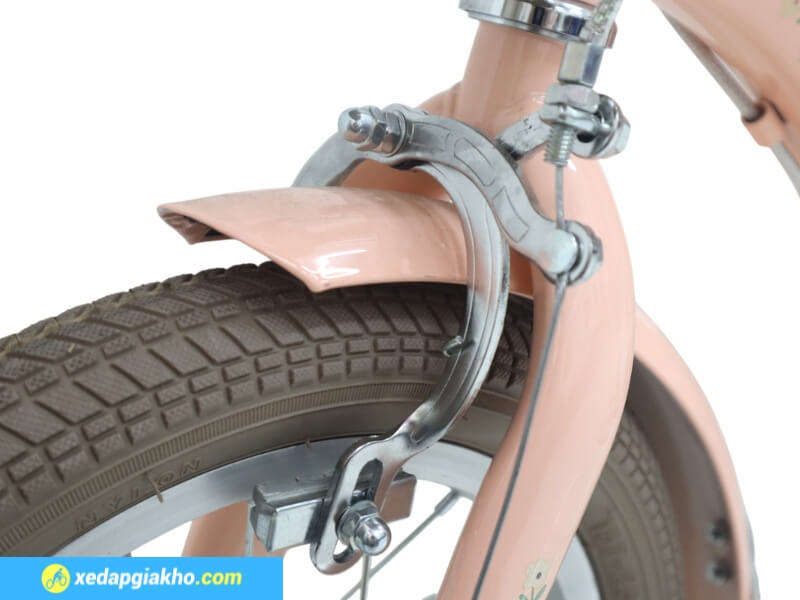 Xe Đạp Trẻ Em Raccoon Nina 14 Inch 11 Hệ thống phanh kép giúp đảm bảo tối đa sự an toàn cho bé