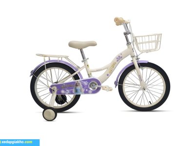 Xe đạp Qitong Anna 18 inch màu kem tím