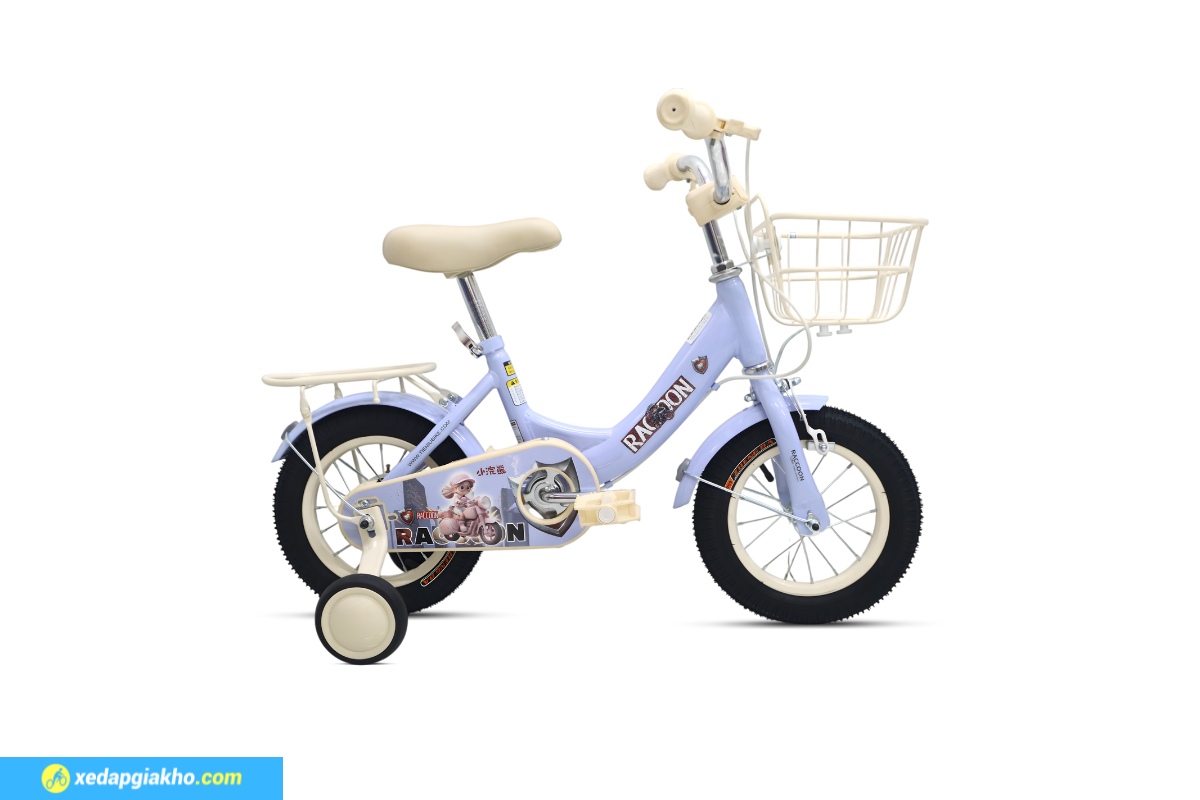 Xe Đạp Trẻ Em Raccoon Tina 12 Inch 3 Xe đạp Raccoon Tina 12 inch màu tím