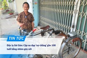 Cặp xe đạp 'vợ chồng' gần 100 tuổi bằng nhôm gây sốt