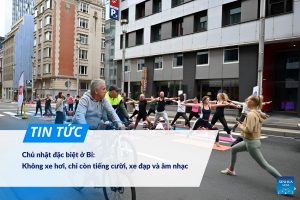 Chủ nhật đặc biệt ở Bỉ không xe hơi, chỉ còn tiếng cười, xe đạp và âm nhạc
