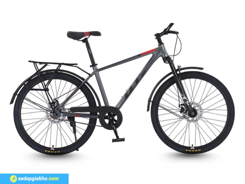Xe Đạp Địa Hình MTB QT Bike QT140 24 Inch - Phanh đĩa cơ 15 Size bánh 24 inch phù hợp với vóc dáng người cao từ 1m4 đến 1m55