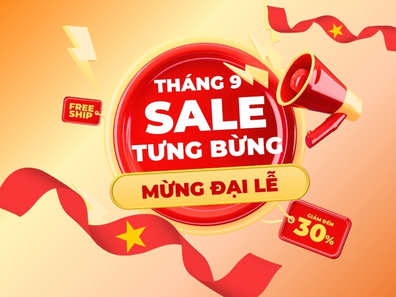 Khuyến Mãi Xe Đạp Tháng 9/2025: Ưu Đãi Lên Đến 1.350.000Đ 2 Tháng 9 sale tưng bừng mừng Đại Lễ