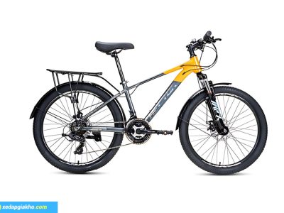 Xe Đạp Địa Hình MTB Hector Lazer 1B 24 Inch Màu Cam Xám