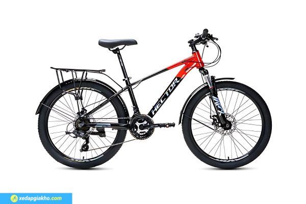 Xe Đạp Địa Hình MTB Hector Lazer 1B 24 Inch Màu Đỏ Đen