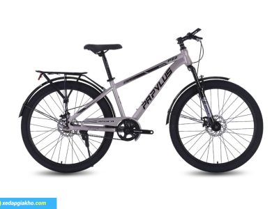 Xe Đạp Địa Hình MTB Papylus PZ1 24 Inch Màu Ghi Bạc Đen