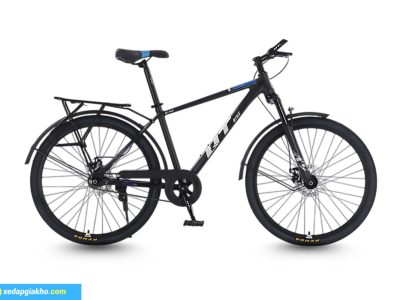 Xe Đạp Địa Hình MTB QT Bike QT140 24 Inch Đen Xanh Dương
