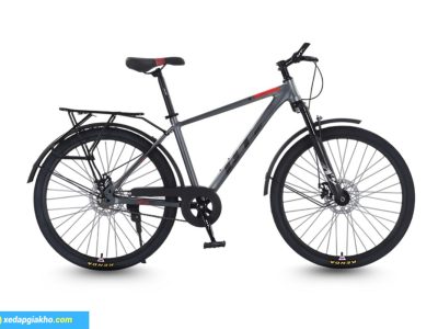 Xe Đạp Địa Hình MTB QT Bike QT140 24 Inch Ghi Đỏ