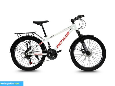 Xe Đạp Địa Hình Papylus PZ5M 24 Inch màu Trắng Đỏ