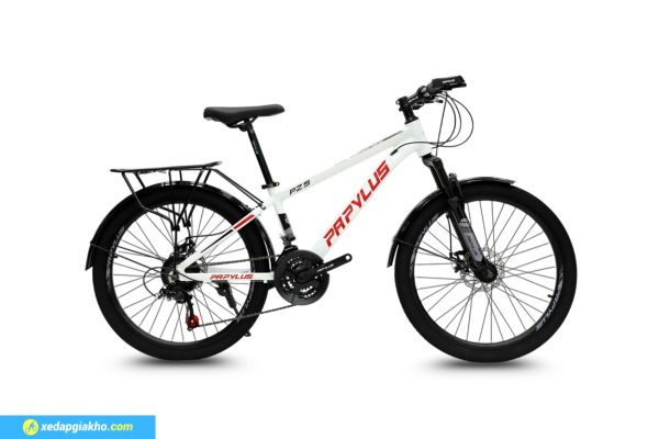 Xe Đạp Địa Hình Papylus PZ5M 24 Inch màu Trắng Đỏ