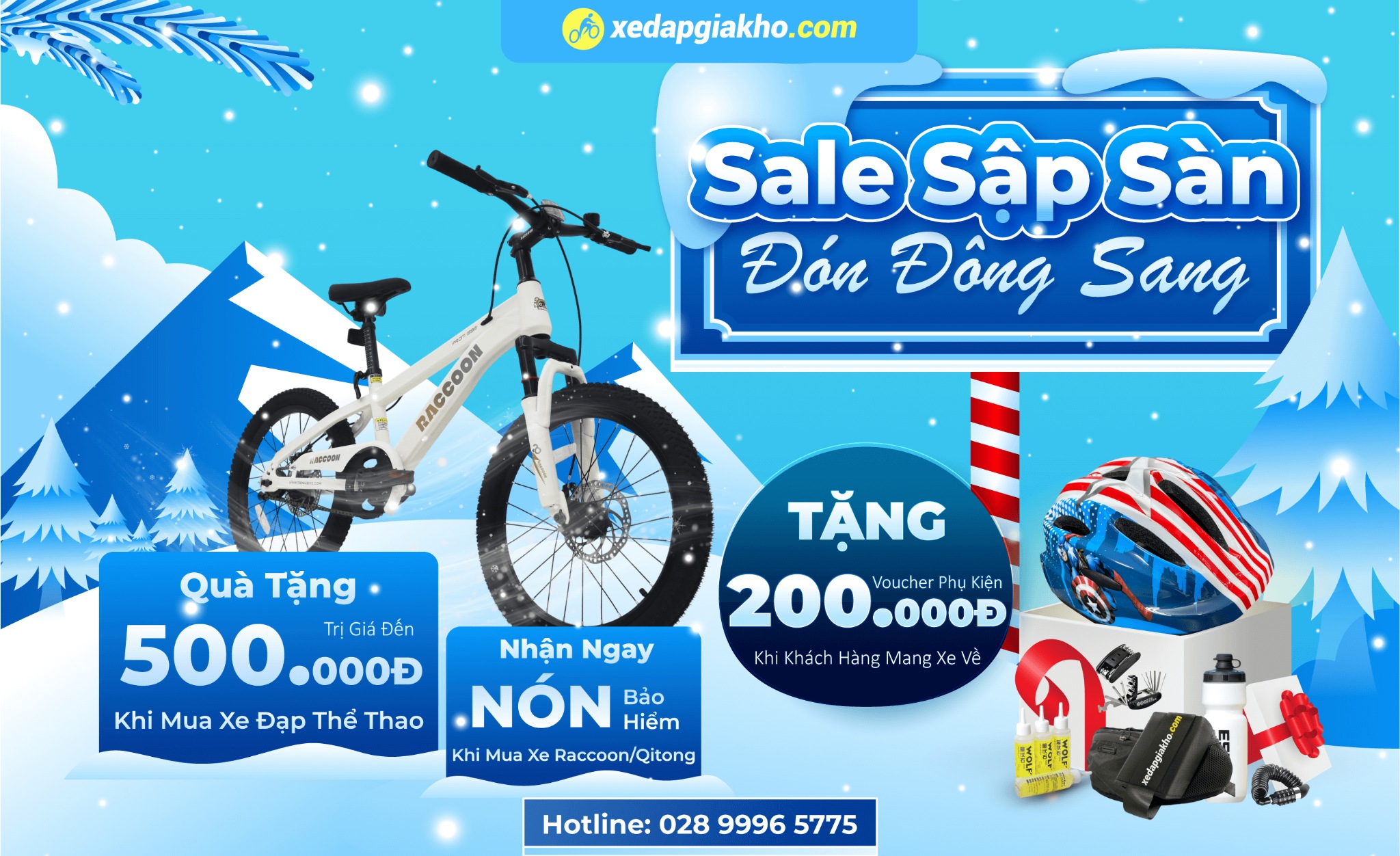 Xe đạp khuyến mãi sập sàn