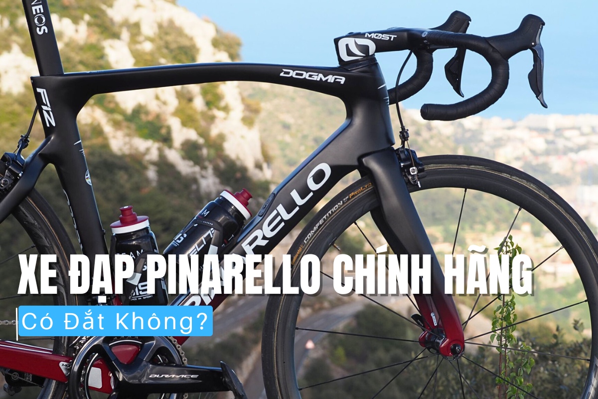 xe đạp Pinarello chính hãng, mới thường có giá khoảng từ 100 triệu trở lên, tùy dòng xe và cấu hình
