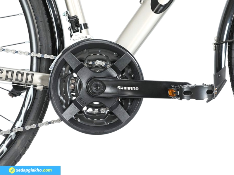 Xe Đạp Hybrid Calli H2000 - Khung Nhôm, Shimano 14 Bộ truyền động Shimano 21 tốc độ vận hành mượt mà, êm ái