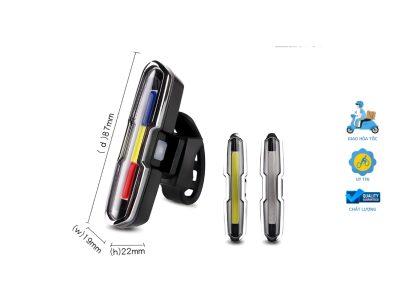 Đèn LED Hậu Cảnh Báo An Toàn Xe Đạp
