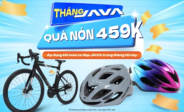 Java tặng nón bảo hiểm