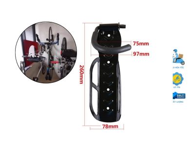 Móc treo xe đạp lên tường