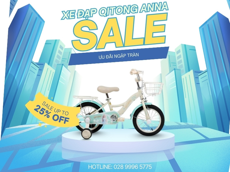 Top 8 Xe Đạp Cho Em Bé Tốt Nhất Năm 2025 5 Xe đạp cho em bé Qitong Anna 16 inch an toàn, bền bỉ