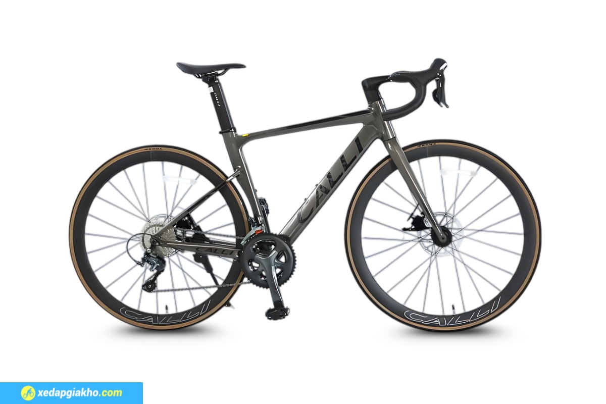 Xe Đạp Đua Calli Premium S - Khung Nhôm, Shimano Tiagra 4700 4 Xe Đạp Đua Calli Premium S Màu Đen